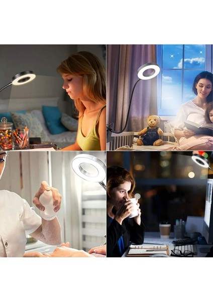 3 Renkli LED Çalışma Okuma Masası Lambası, Ayarlanabilir Renk ve Parlaklık fiyatları
