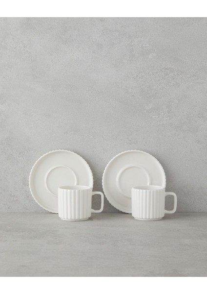 Yeşil Porselen 4 Parça Kahve Fincan Takımı 90 ml 2 Kişilik fiyatları