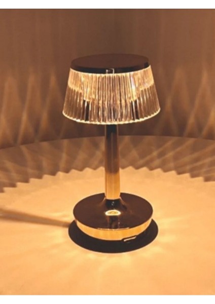 3 Renkli Dekoratif Masa Lambası, Şık ve Işıltılı Tasarım