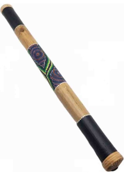 Doğal Bambu Yağmur Sesi Marakas Enstrüman Batikli Aborjin Desenli El Yapımı Meditasyon Müzik Terapi Dekoratif Hediyelik modelleri