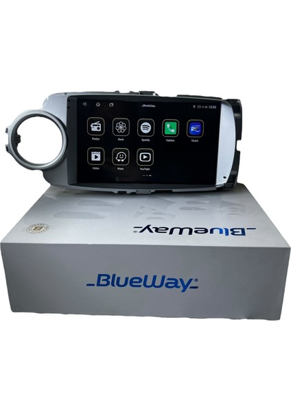 Toyota Yaris 2012-2019 Blueway 8-128 Tam Profesyonel Oem Multimedia modelleri