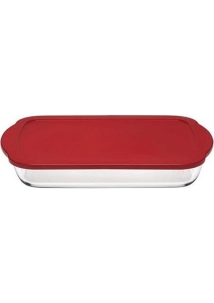 Kapaklı Borcam Saklama Kabı 40X25 Cm, Dayanıklı ve Şık Mutfak Ürünü