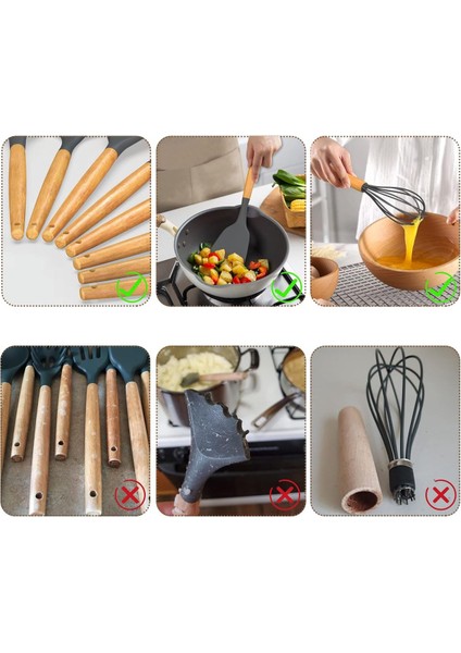 Gri Renkli 28 Parçalık Silikon Spatula Mutfak Seti, Dayanıklı ve Yapışmaz Özellikli modelleri