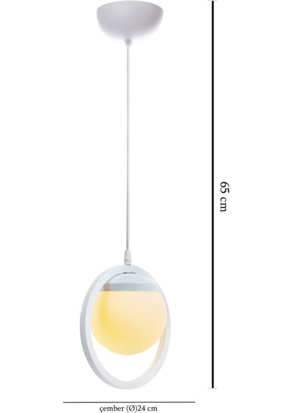 Beyaz Camlı Modern Endüstriyel Sarkıt Avize, Salon, Mutfak, Çocuk Odası, Oturma Odası fiyatları