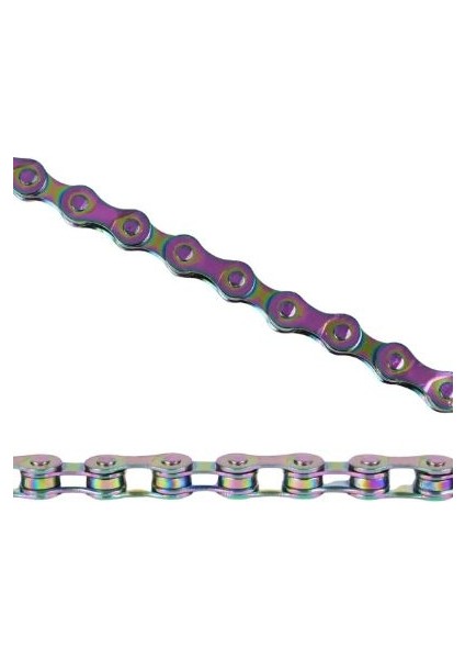 Renkli 11 Li Paslanmaz Bisiklet Zinciri Renkli Galvanik fırsatları