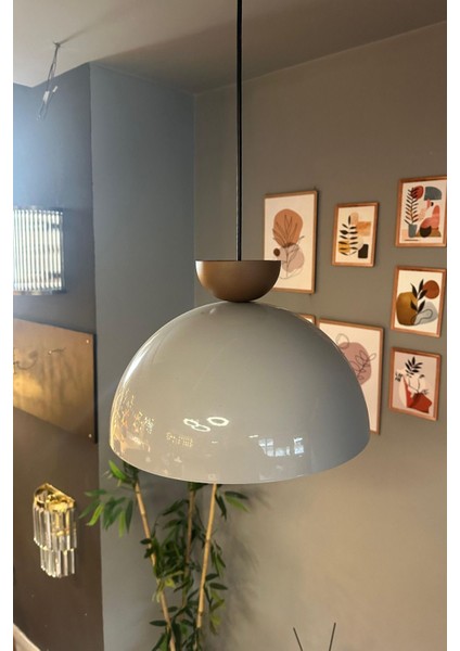 Şapkalı Sütlü Kahve Tekli Sarkıt Avize, Dekoratif Aydınlatma, Salon ve Kafe Için fiyatları