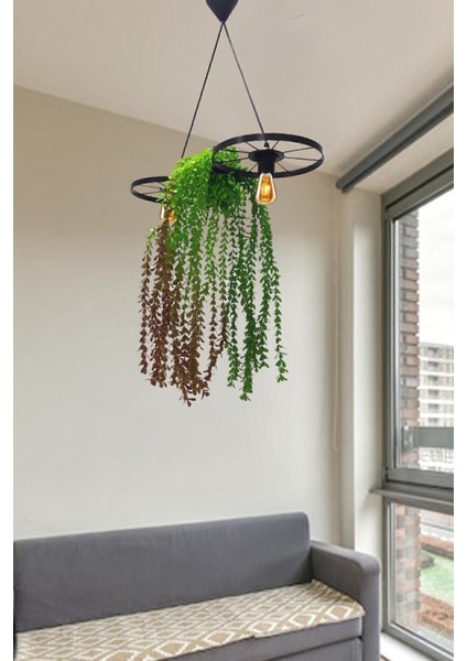 Şık Metal Sarkıt Avize, Rustik Tasarım, Ofis ve Balkon Dekoru Için Uygun. fiyatları