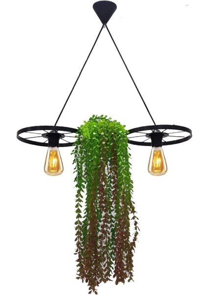 Şık Metal Sarkıt Avize, Rustik Tasarım, Ofis ve Balkon Dekoru Için Uygun. fırsatları