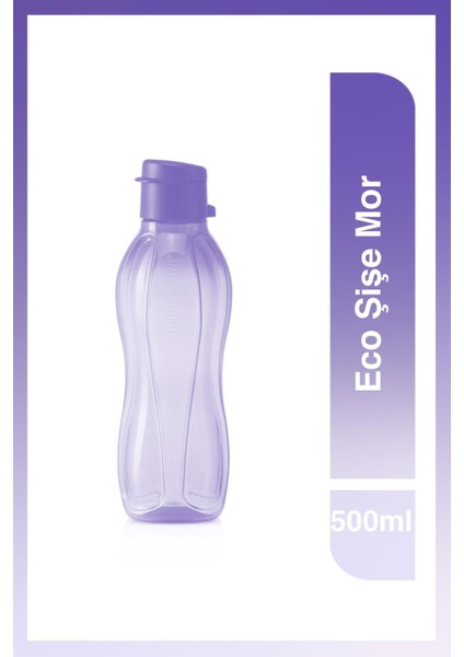 Mor 500 ml Kolay Açılan Suluk ve Matara, Şık ve Hafif Tasarım