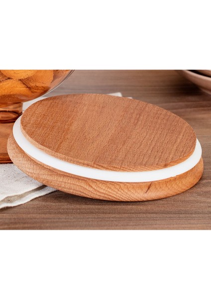 Ahşap Kapaklı Saklama Kabı 1600ML, Sarı, Şık ve Kullanışlı Depolama Çözümü modelleri