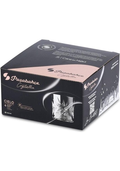 Turuncu 4'lü Viski Bardağı 350 cc Seti, Şık ve Kullanışlı Içecek Sunumları Için fiyatları