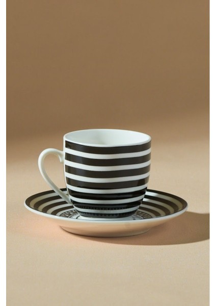 Şık 2 Kişilik Siyah Kahve Fincanı Seti 80 Ml, Zarif Tasarım modelleri