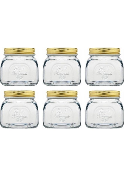 Beyaz 300CC 6'lı Ev Yapımı Kavanoz Seti, Şık ve Kullanışlı Saklama Çözümleri