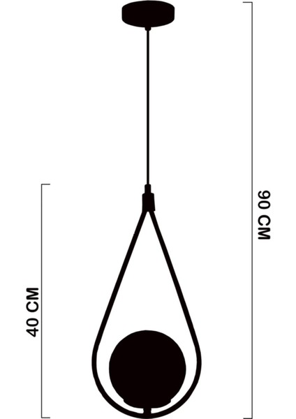 Şık Siyah Bal Camlı Tekli Avize, Modern ve Zarif Tasarım fırsatları