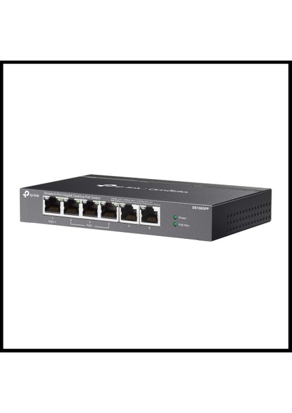 Omada DS106GPP, 6 Port Gigabit, 3 Port Gigabit Poe+, 64W, 1 Port Gigabit Poe++, Yönetilemez, Metal Kasa Masaüstü Sessiz Switch modelleri