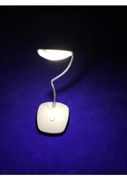 Renkli Mini LED Masa Lambası, Pilli Kitap Okuma Işığı, Şık ve Hafif Tasarım