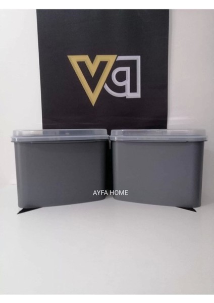 Geniş ve Şık Un ve Bakliyat Saklama Kutusu Seti, 10 Litrelik Kapasiteyle.