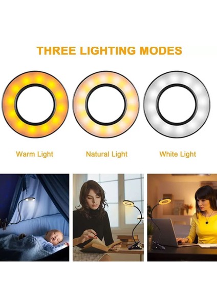 Flex Ayarlanabilir LED Okuma Işığı, 3 Renk, Masa ve Gece Kullanımı modelleri