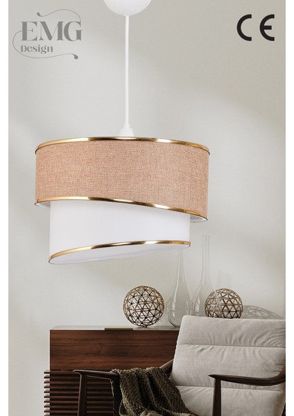 Haki Renkli Modern Kumaş Pasta Avize, Yatak ve Çocuk Oda Dekorasyonu