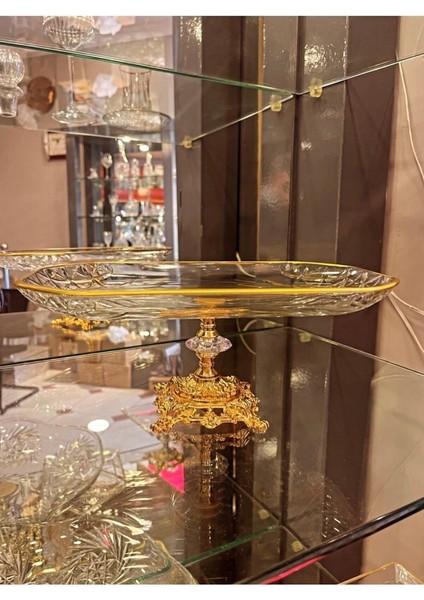 Altın Detaylı Metal Ayaklı Şık Sunum Kasesi, Şık ve Modern Tasarım fiyatları