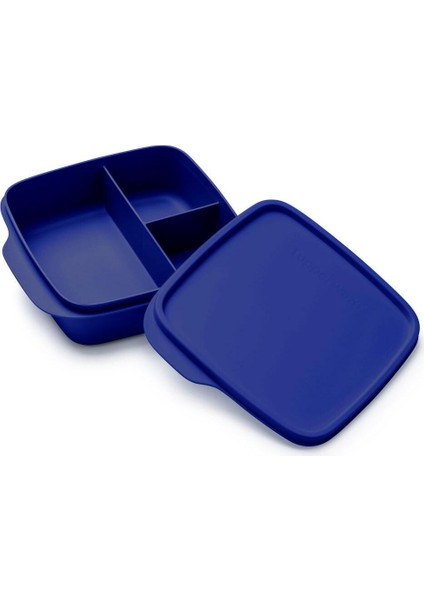 Bölmeli 550 ml Gece Mavisi Yemek Kabı, Pratik ve Şık Tasarım fiyatları