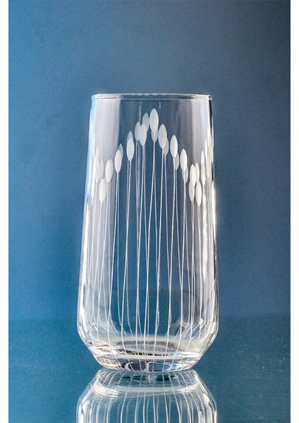 6'lı Büyük Boy Su ve Meşrubat Bardağı, 470CC, Vega Desenli, Turuncu fiyatları