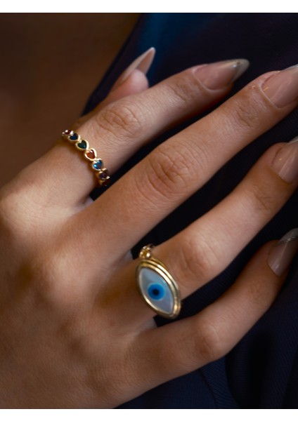 Saaden Ayarlabilir Zirkon Taşlı Pirinç Yüzük modelleri