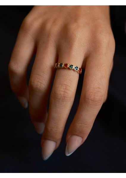 Saaden Ayarlabilir Zirkon Taşlı Pirinç Yüzük fırsatları