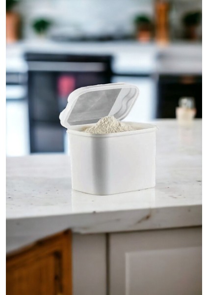 2'li 10LT Beyaz Serisi Un ve Bakliyat Saklama Kabı Seti fiyatları