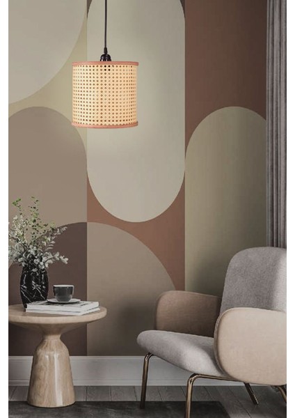 Istanbul Serisi Riva Hazeran Ahşap Sarkıt Avize 22CM Kahverengi Şık Aydınlatma fiyatları