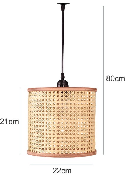 Istanbul Serisi Riva Hazeran Ahşap Sarkıt Avize 22CM Kahverengi Şık Aydınlatma indirimleri