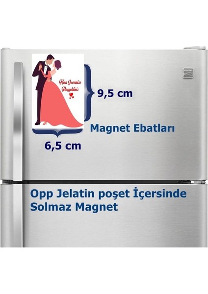 Gelin Kınası Magnet Büyük Boy 6,5x9,5 cm 16 Adet Gelecek fiyatları