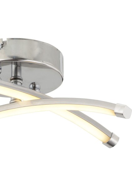 Modern 2'li Krom Plafonyer, 15W 3 Renk Led, Mutfak, Banyo, Salon Için Şık Aydınlatma fırsatları