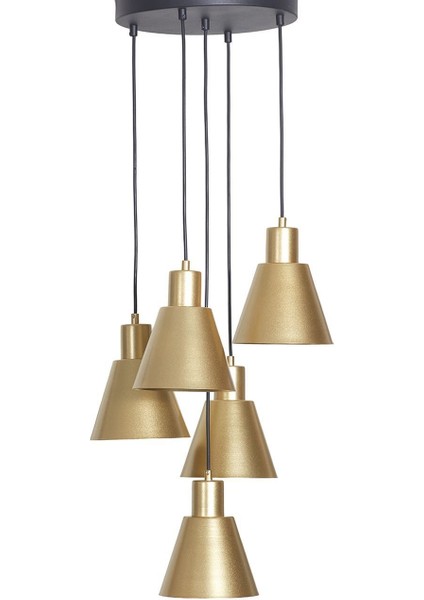 Modern Sarı-Siyah Metal Sarkıt Avize, Şık ve Zarif Tasarım. fiyatları