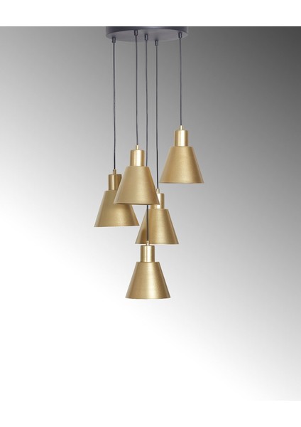 Modern Sarı-Siyah Metal Sarkıt Avize, Şık ve Zarif Tasarım. modelleri