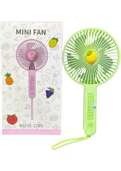 Avuç Içi Taşınabilir Şarjlı Vantilatör Mini El Fanı YS-2289 Yeşil
