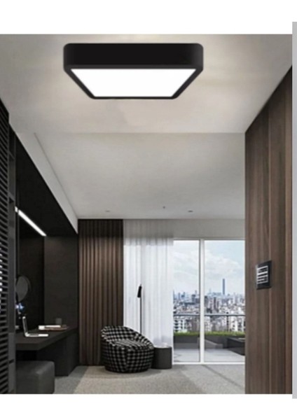 30X30 cm Siyah Kare Tavan LED Armatür, Modern ve Şık Aydınlatma Seçeneği fiyatları