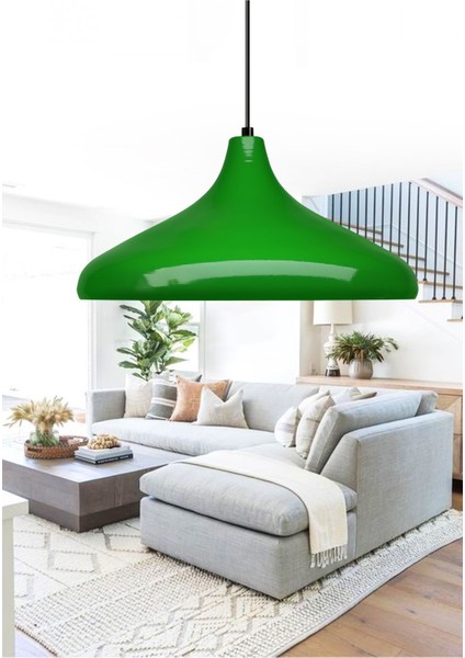 Büyük Boy Yeşil Endüstriyel Metal Sarkıt Işıklı Dekorasyon Parçası fiyatları