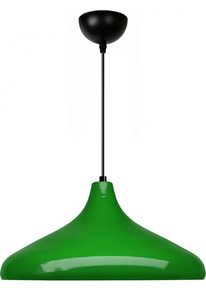 Büyük Boy Yeşil Endüstriyel Metal Sarkıt Işıklı Dekorasyon Parçası indirimleri