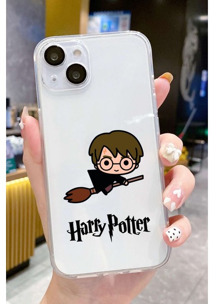 Iphone 13-Iphone 14 Uyumlu Desenli Lüx Şeffaf Silikon Kılıf Mnl1