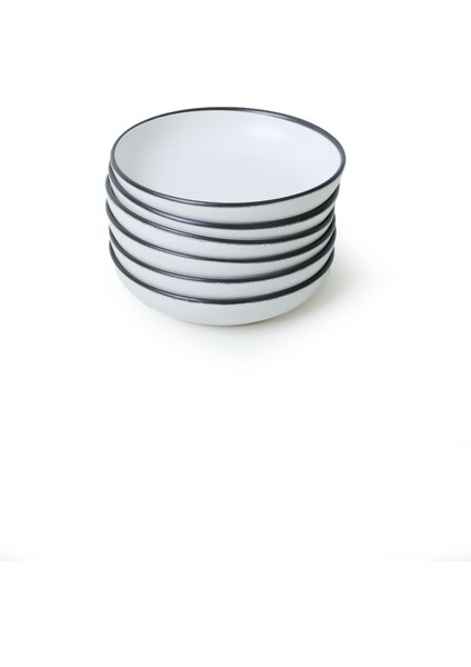Beyaz 18 cm Yemek Tabağı Seti, Şık ve Kullanışlı, 6 Adet
