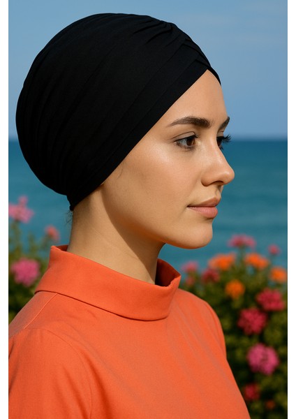Tesettür Bone – Hızlı Kuruyan Deniz Bonesi ve Havuz Bonesi modelleri