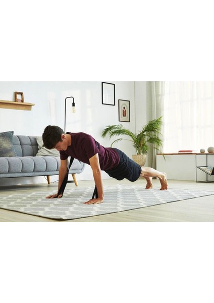 Gri Renkli Çok Amaçlı Egzersiz Rezistans Bandı, Vücut Geliştirme ve Esneme Aracı