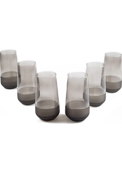 Matte Füme 6'lı 470 ml Bardak Seti, Şık ve Kullanışlı Tasarım fiyatları
