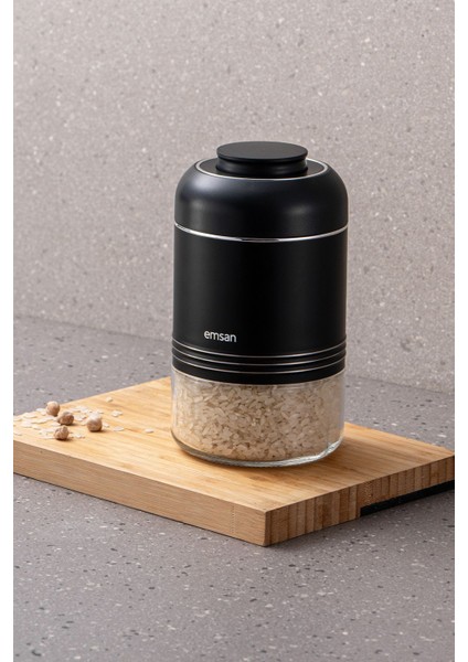 Şık Siyah 650 ml Saklama Kavanozu, Mutfağınıza Pratiklik Katacak Ürün fiyatları