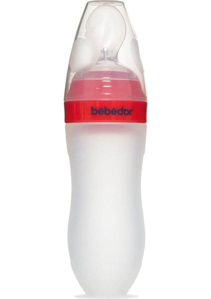 Renkli Silikon Biberon ve Kaşık, 120 Ml, Sağlıklı ve Şık Tasarım