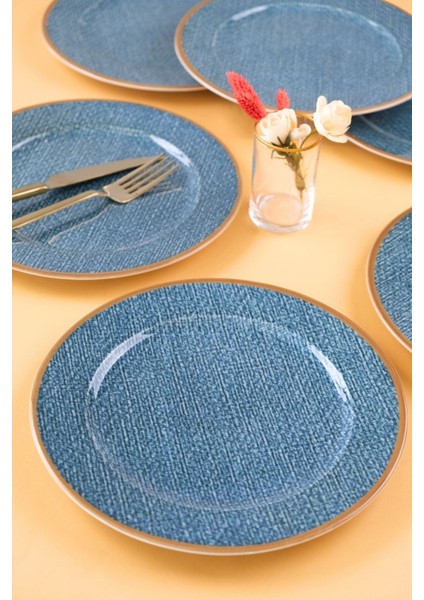 Turuncu 6'lı 24 cm Servis Tabağı Seti, Şık ve Kullanışlı Yemek Sunumu Için Ideal fiyatları