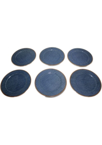 Turuncu 6'lı 24 cm Servis Tabağı Seti, Şık ve Kullanışlı Yemek Sunumu Için Ideal indirimleri