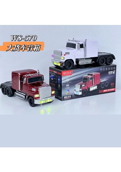 Wster WS-570BT Tır Görünümlü Radyolu Bluetooth Hoparlör Kırmızı modelleri