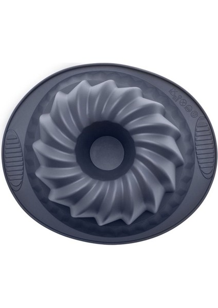 4 Parça Kek Kalıbı Seti, Gri, Dayanıklı ve Pratik Kullanım